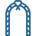 Icône bleue d'arche de cérémonie